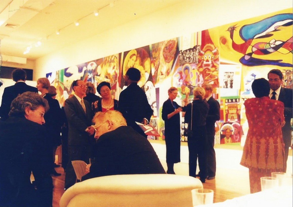 世界領袖成員參觀紐約陳錦芳文化館陳錦芳畫展 (2)