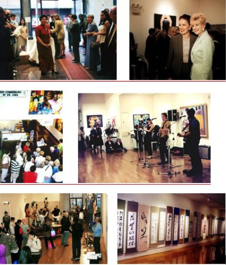 Lucia curate art show at New world art center opening