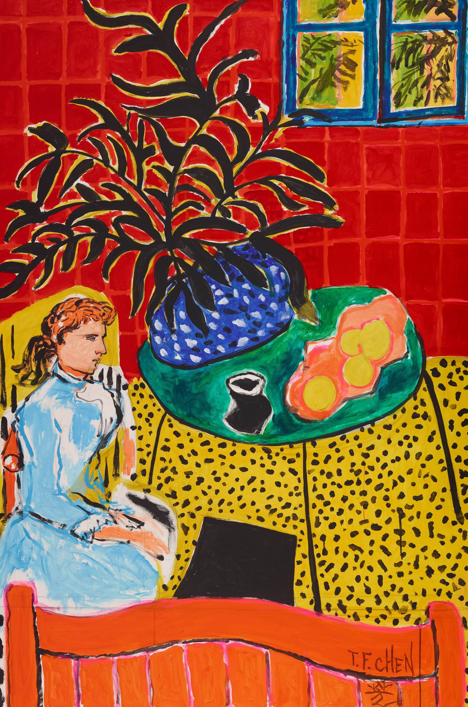 B-15.Matisse at“Van Gogh Artist Club” (Ⅲ) 馬蒂斯 在「梵谷藝術家俱樂部」)